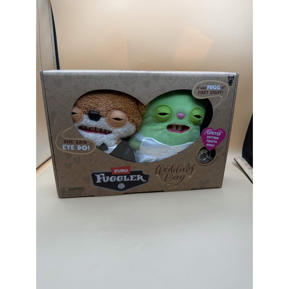 Zuru Fuggler Wedding Day Plush 2-Pack with Limited Edition Tooth Ring New